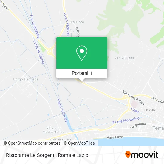 Mappa Ristorante Le Sorgenti