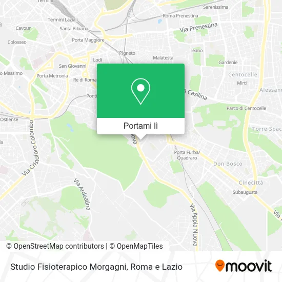 Mappa Studio Fisioterapico Morgagni