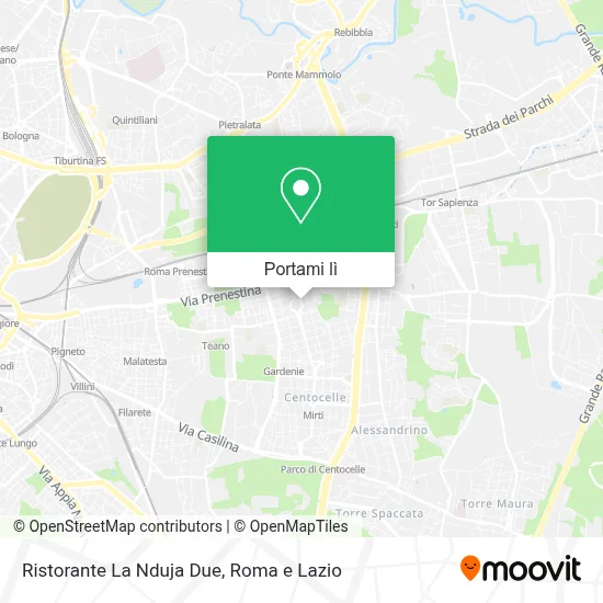 Mappa Ristorante La Nduja Due