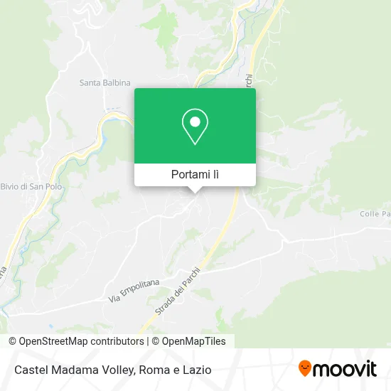 Mappa Castel Madama Volley