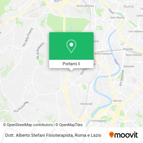 Mappa Dott. Alberto Stefani Fisioterapista