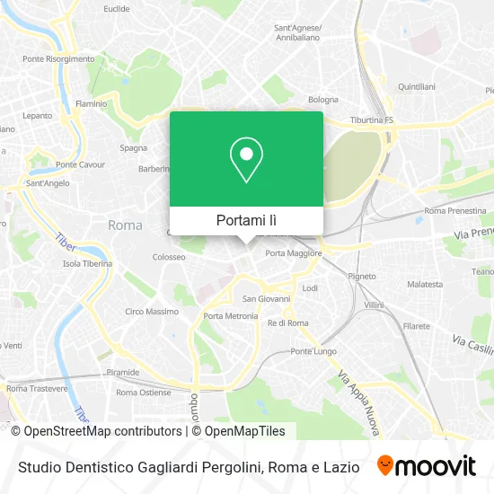 Mappa Studio Dentistico Gagliardi Pergolini
