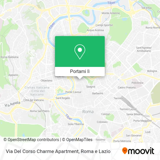 Mappa Via Del Corso Charme Apartment