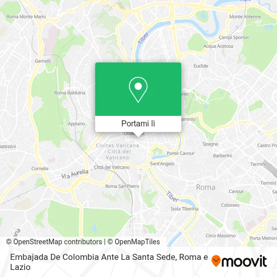 Mappa Embajada De Colombia Ante La Santa Sede