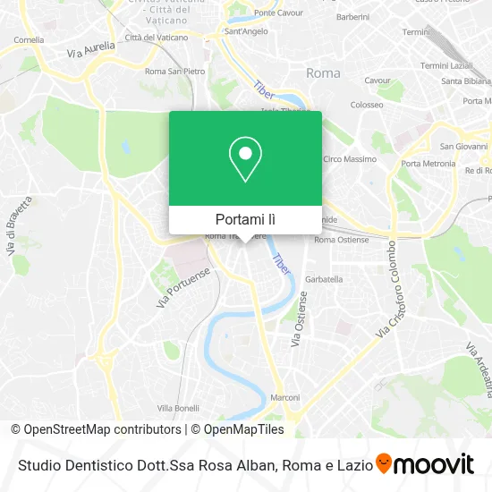 Mappa Studio Dentistico Dott.Ssa Rosa Alban