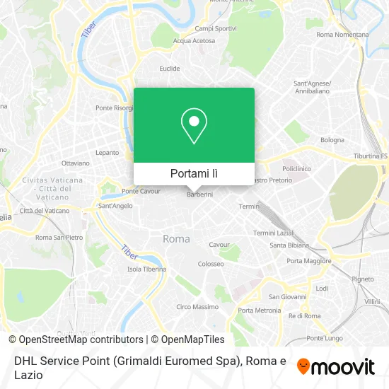 Mappa DHL Service Point (Grimaldi Euromed Spa)