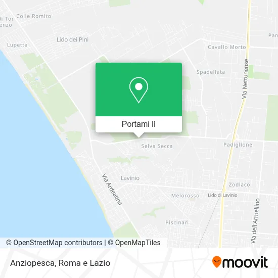 Mappa Anziopesca