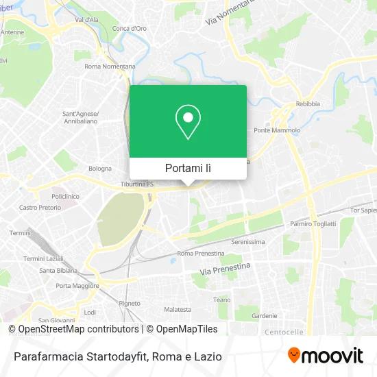 Mappa Parafarmacia Startodayfit