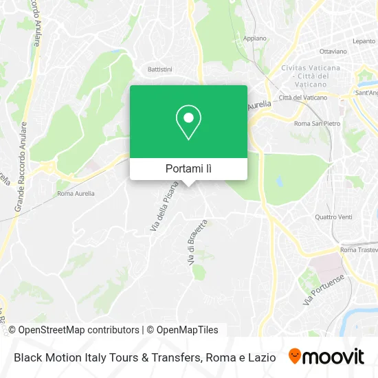 Mappa Black Motion Italy Tours & Transfers