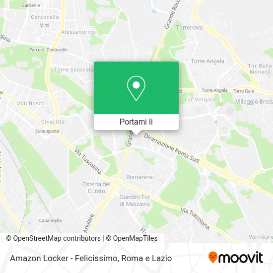 Mappa Amazon Locker - Felicissimo