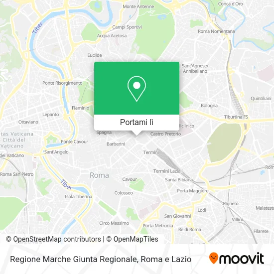 Mappa Regione Marche Giunta Regionale