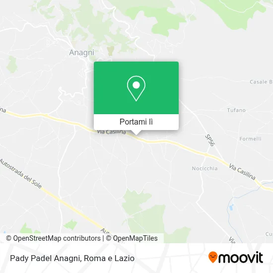 Mappa Pady Padel Anagni