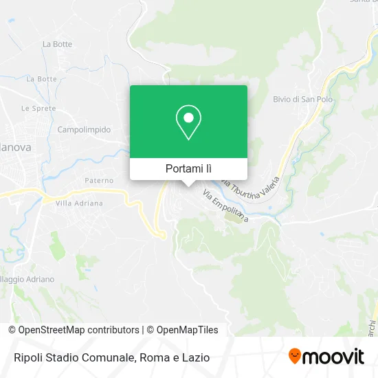 Mappa Ripoli Stadio Comunale