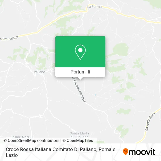 Mappa Croce Rossa Italiana Comitato Di Paliano
