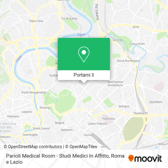 Mappa Parioli Medical Room - Studi Medici In Affitto