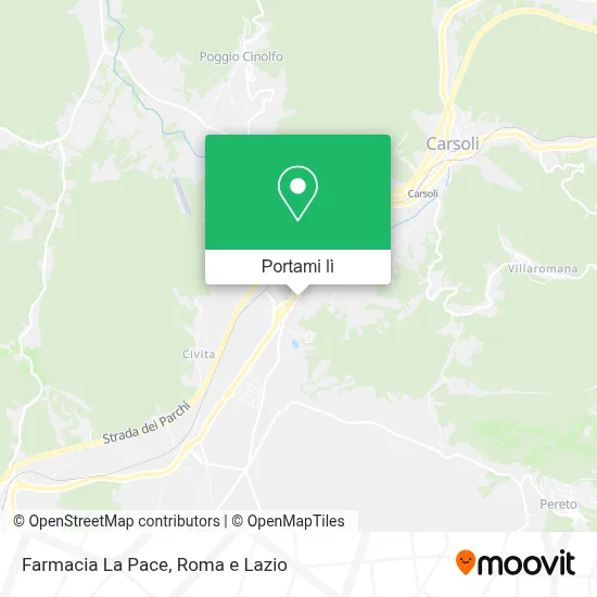 Mappa Farmacia La Pace
