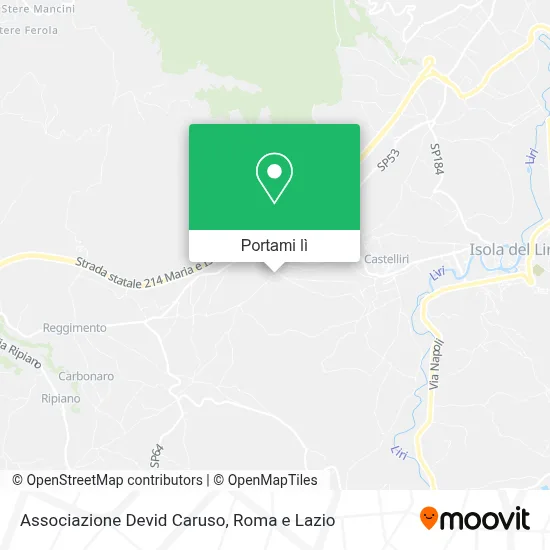 Mappa Associazione Devid Caruso