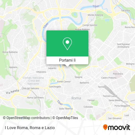 Mappa I Love Roma