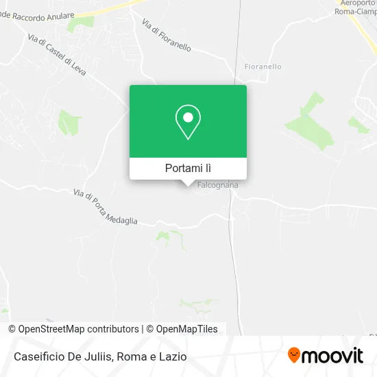 Mappa Caseificio De Juliis