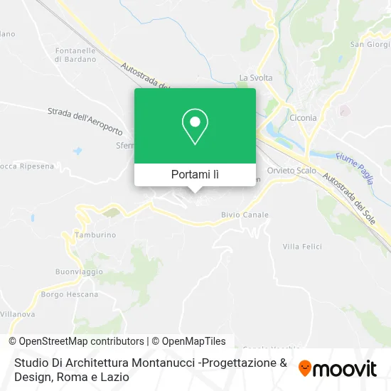 Mappa Studio Di Architettura Montanucci -Progettazione & Design