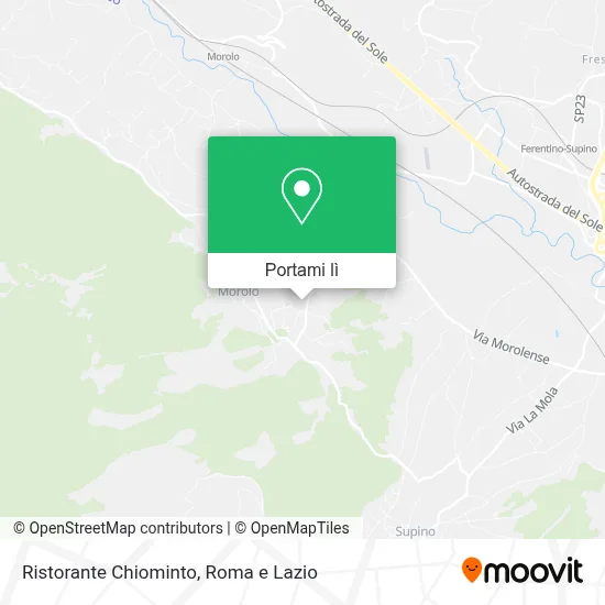 Mappa Ristorante Chiominto