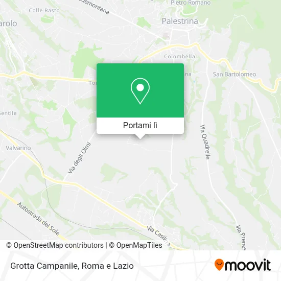 Mappa Grotta Campanile