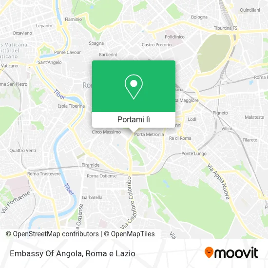 Mappa Embassy Of Angola