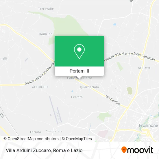 Mappa Villa Arduini Zuccaro
