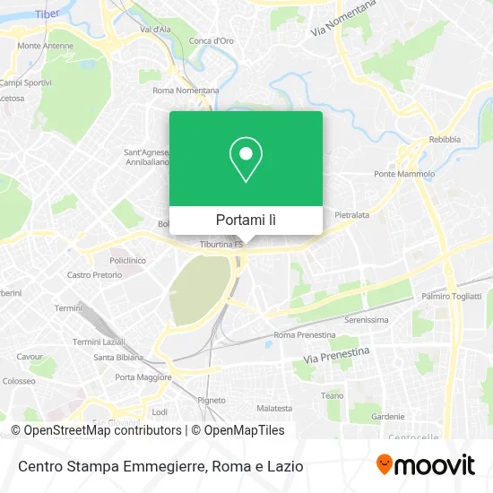 Mappa Centro Stampa Emmegierre
