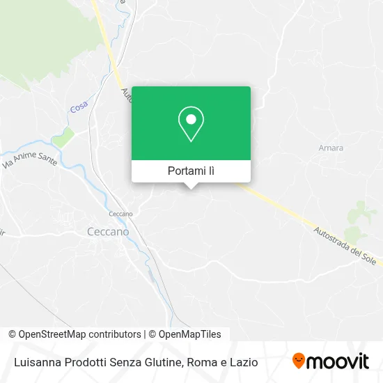 Mappa Luisanna Prodotti Senza Glutine
