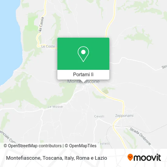 Mappa Montefiascone, Toscana, Italy