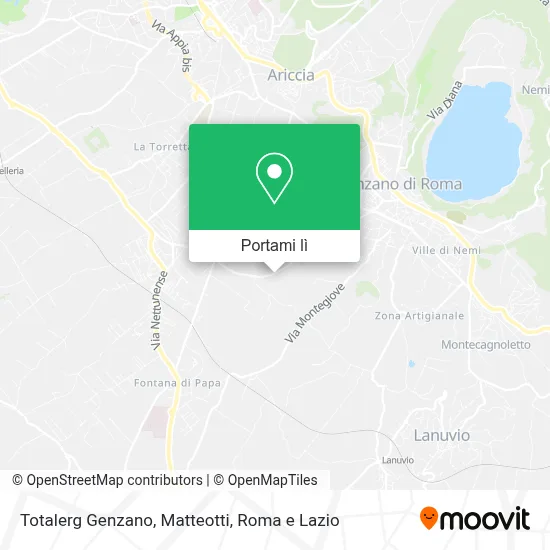 Mappa Totalerg Genzano, Matteotti