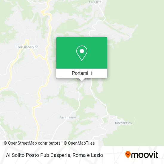 Mappa Al Solito Posto Pub Casperia