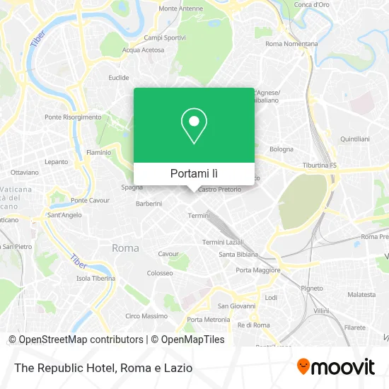 Mappa The Republic Hotel