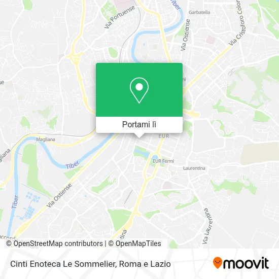 Mappa Cinti Enoteca Le Sommelier