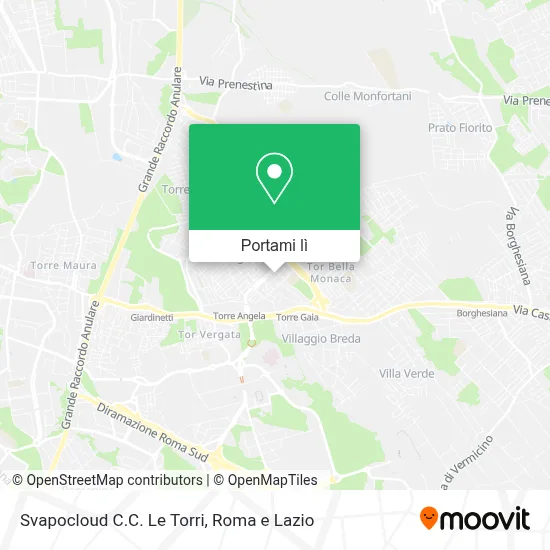 Mappa Svapocloud C.C. Le Torri