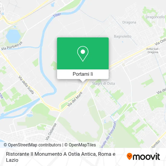 Mappa Ristorante Il Monumento A Ostia Antica