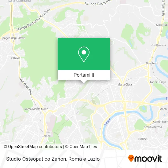 Mappa Studio Osteopatico Zanon