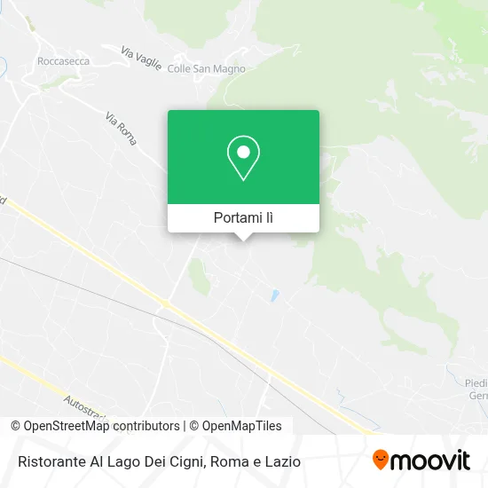 Mappa Ristorante  Al Lago Dei Cigni