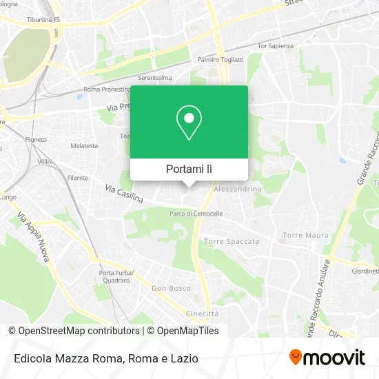 Mappa Edicola Mazza Roma
