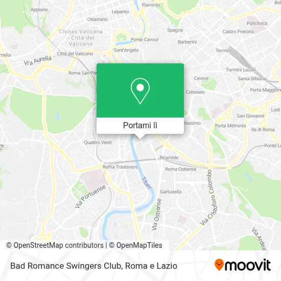 Mappa Bad Romance Swingers Club