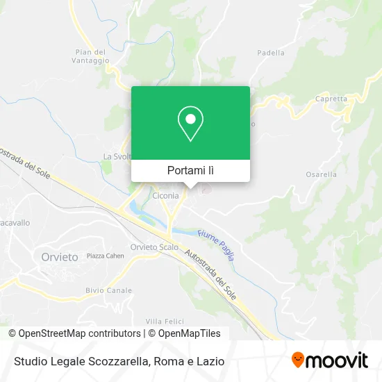 Mappa Studio Legale Scozzarella