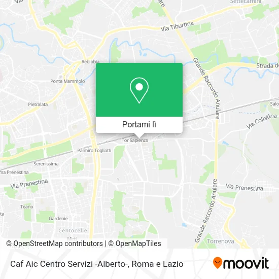 Mappa Caf Aic Centro Servizi  -Alberto-