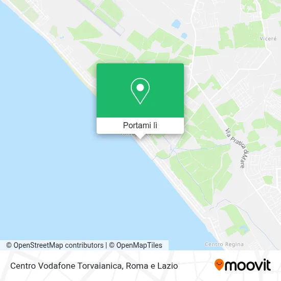 Mappa Centro Vodafone Torvaianica