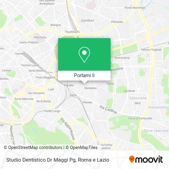 Mappa Studio Dentistico Dr Maggi Pg