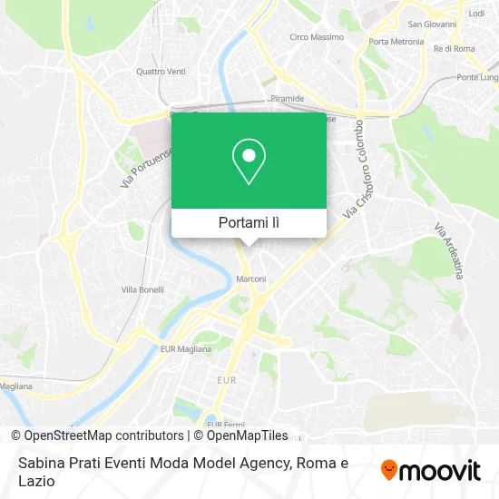 Mappa Sabina Prati Eventi Moda Model Agency