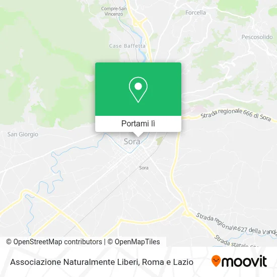 Mappa Associazione Naturalmente Liberi