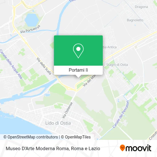 Mappa Museo D'Arte Moderna Roma