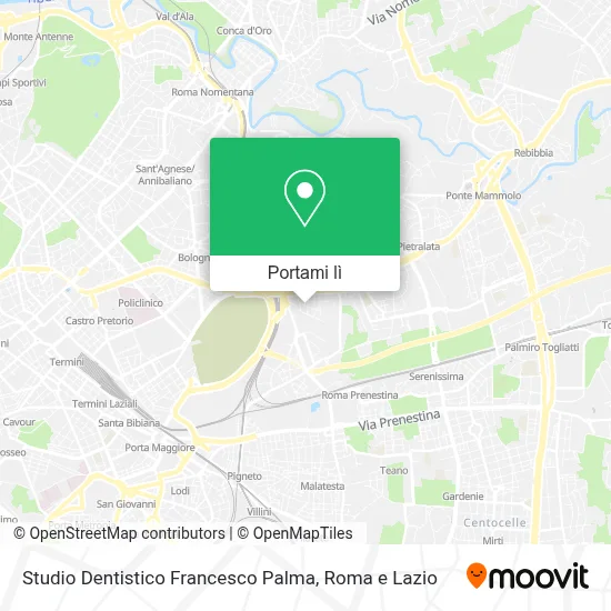 Mappa Studio Dentistico Francesco Palma