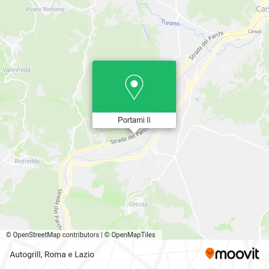 Mappa Autogrill